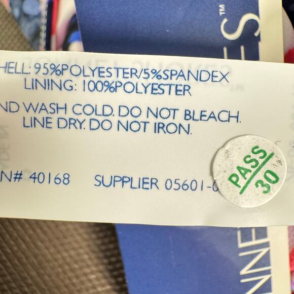 Sonnet Shores Women's Multicolor Floral Adjustable Straps Tank Top Swim Size 6 - Picture 5 of 6